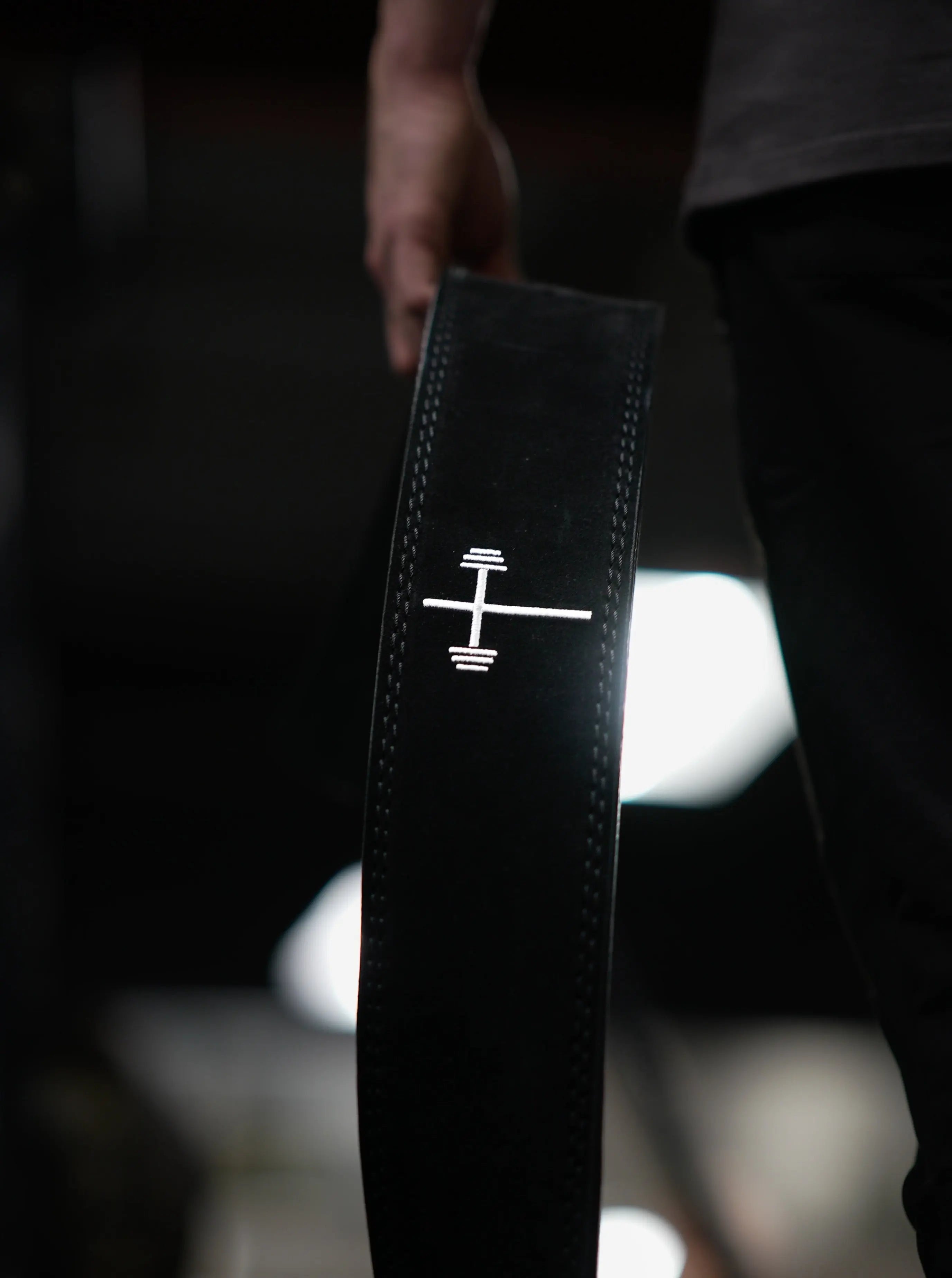 God First 10MM Lever Suede Belt - Black HolStrength