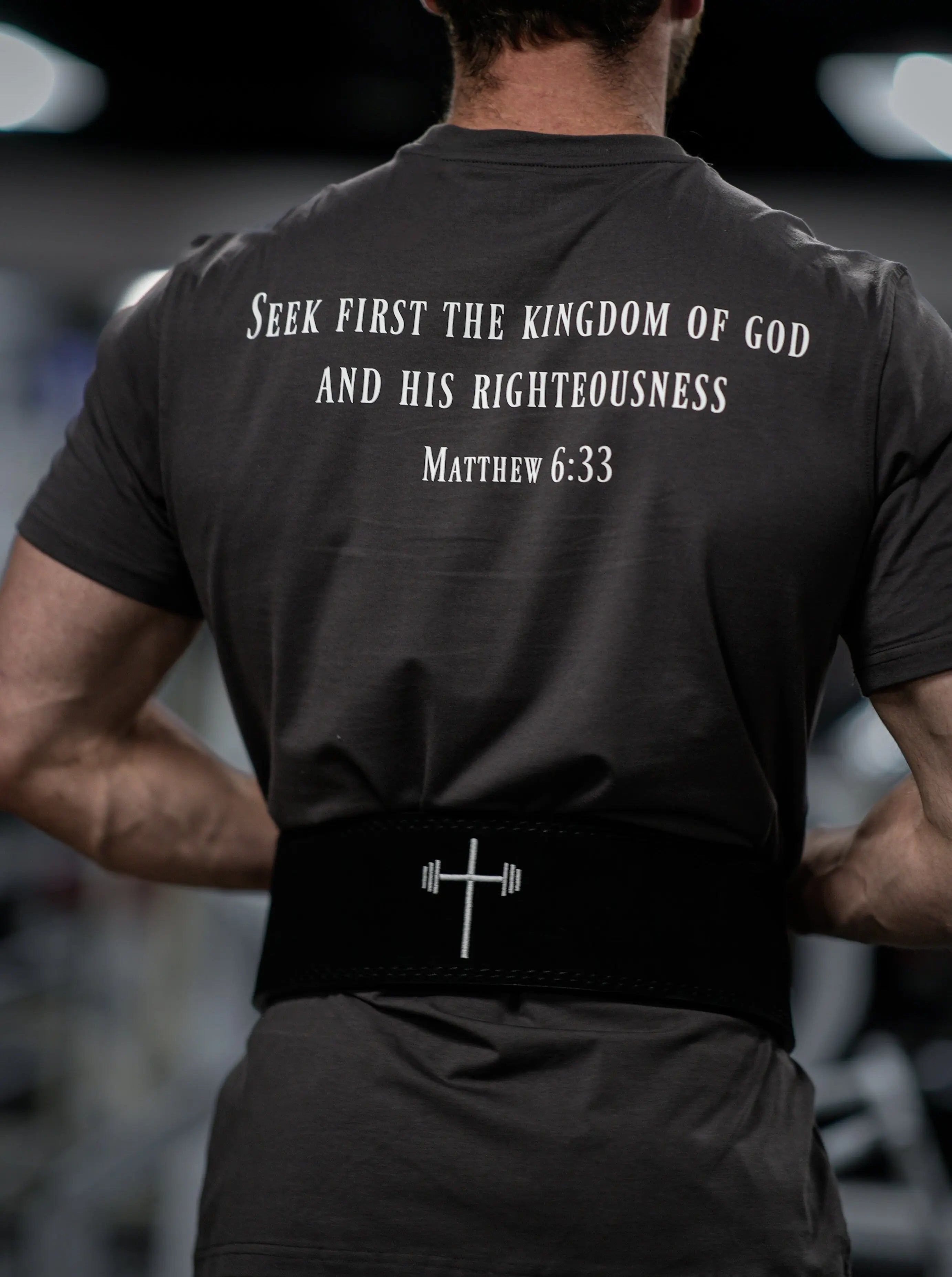 God First 10MM Lever Suede Belt - Black HolStrength