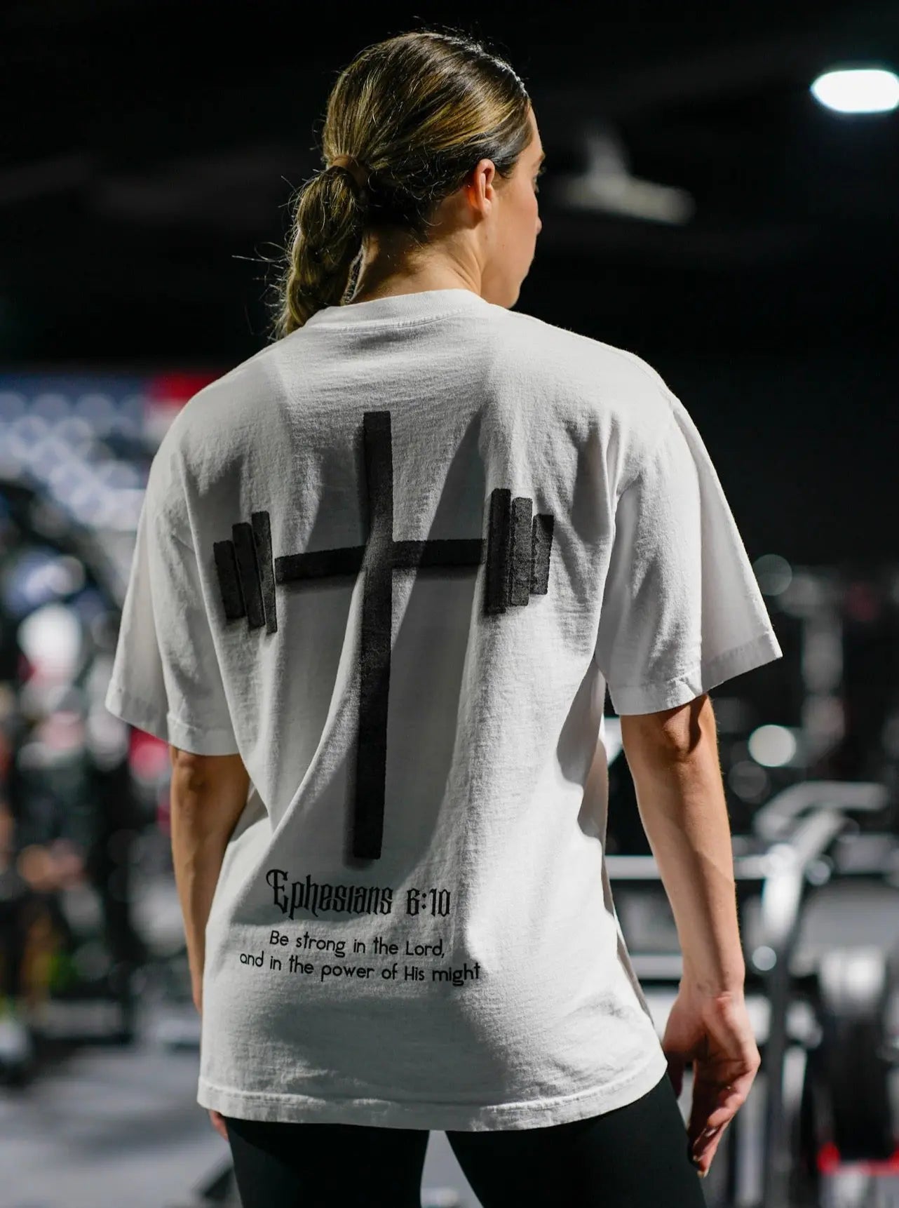 God First Tee - White HolStrength