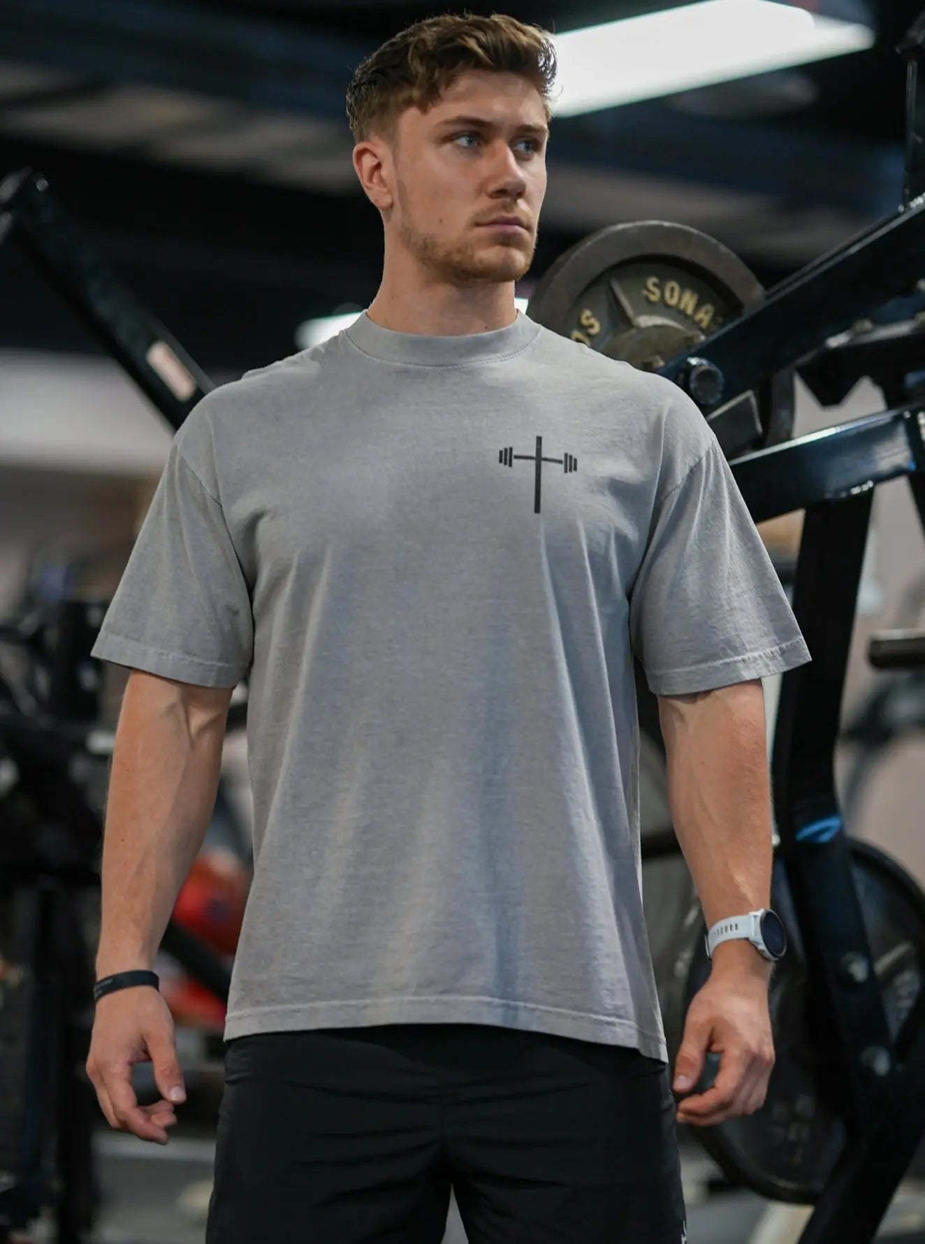 God Is Love Tee - Grey HolStrength