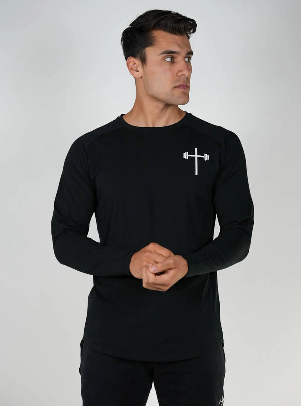 Long Sleeve Tee 3 Pack - Black/White/Grey HolStrength