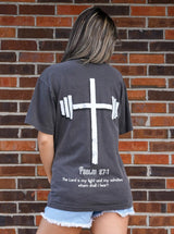 Jesus Saves Tee - Vintage Black HolStrength
