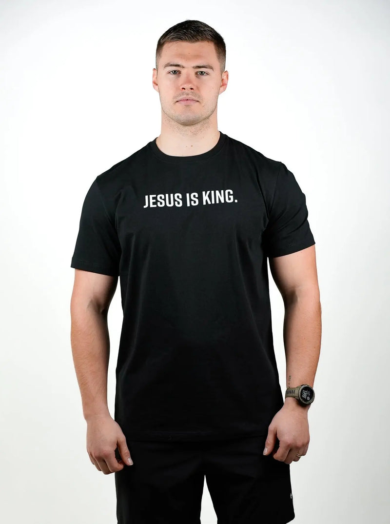 Jesus is King Performance Tee - Black HolStrength