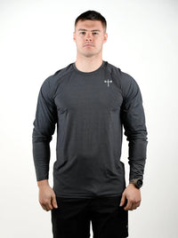 Lightweight Long Sleeve Tee - Charcoal HolStrength