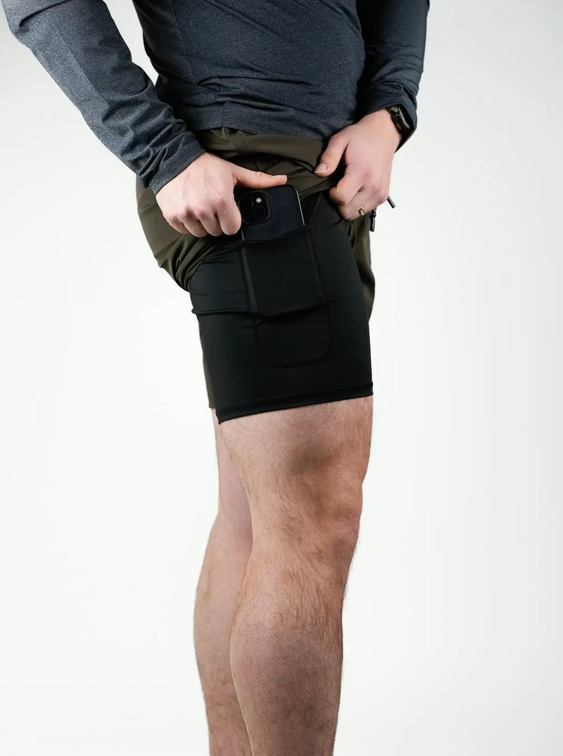 Liner Shorts 7" - Military Green HolStrength