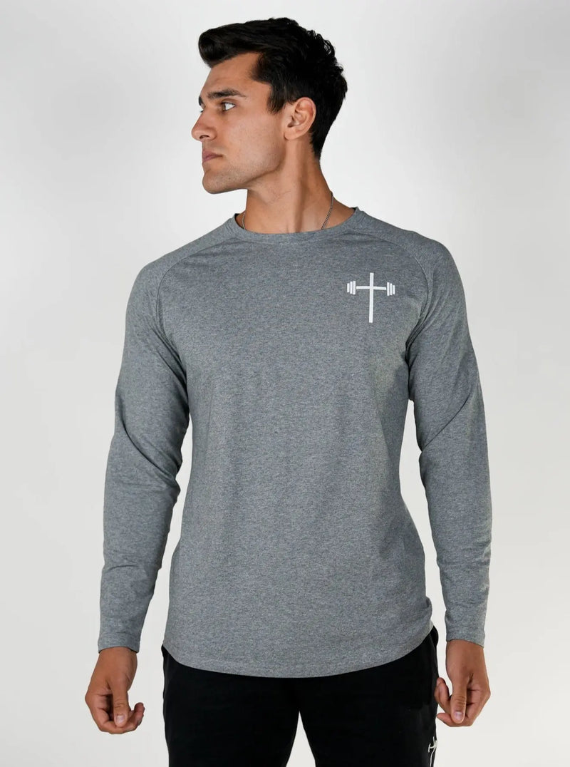 Long Sleeve Performance Tee - Grey HolStrength