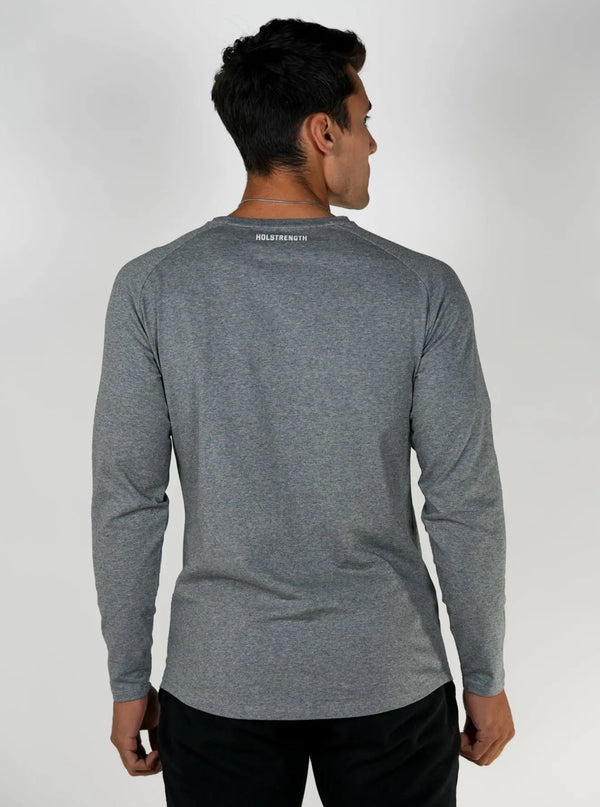 Long Sleeve Performance Tee - Grey HolStrength