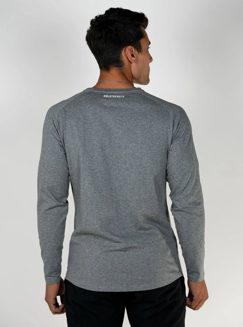Long Sleeve Performance Tee - Grey HolStrength