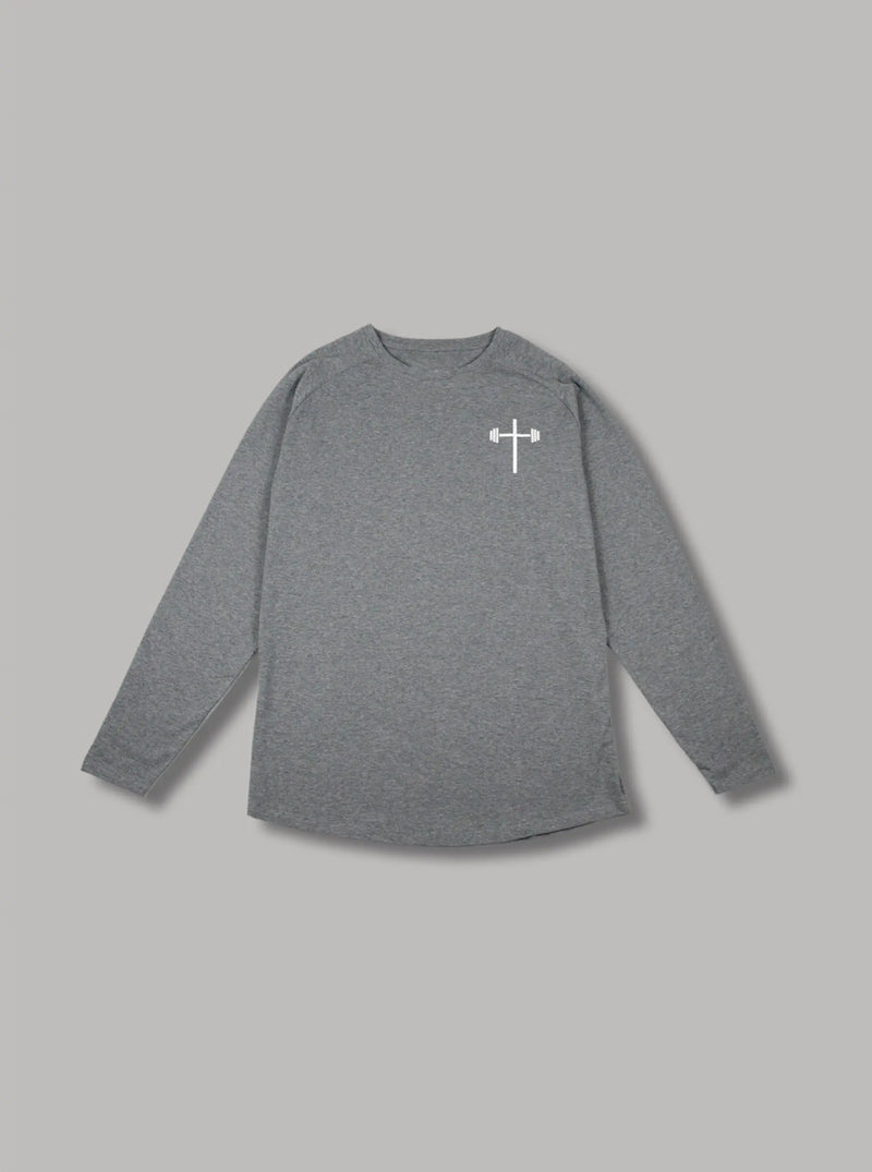 Long Sleeve Performance Tee - Grey HolStrength