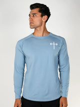 Long Sleeve Performance Tee - Light Blue HolStrength