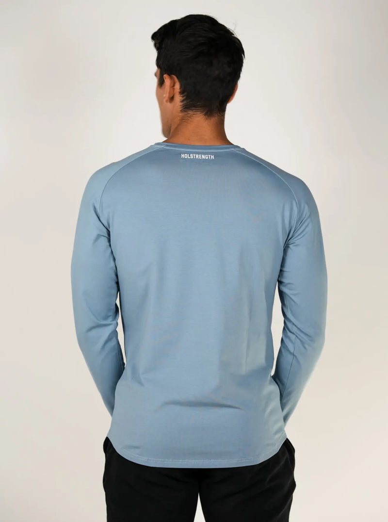 Long Sleeve Performance Tee - Light Blue HolStrength