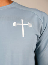 Long Sleeve Performance Tee - Light Blue HolStrength