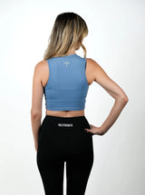 Powered By Faith Combat Top - Light Blue HolStrength