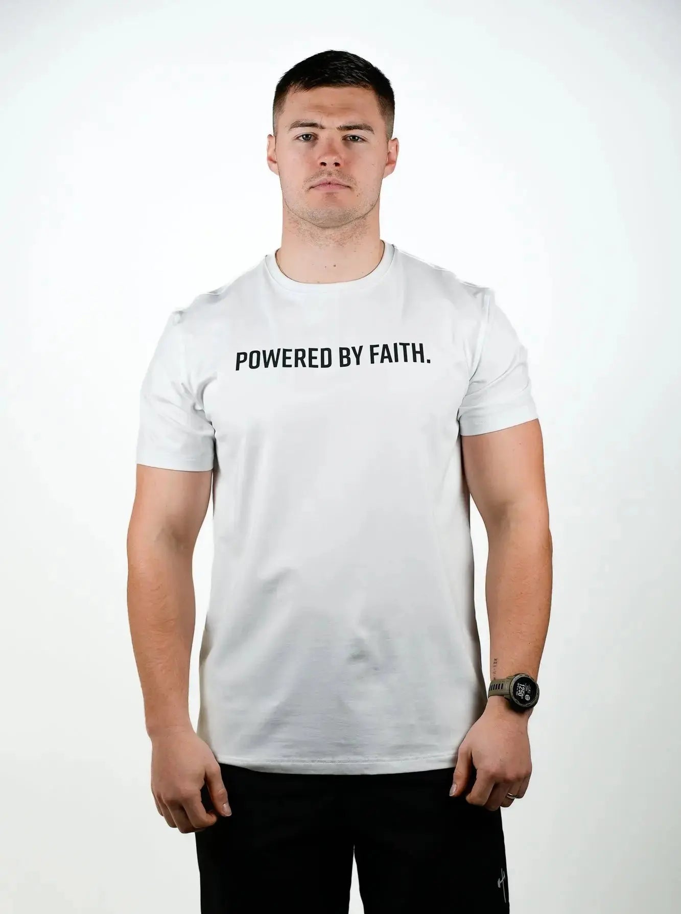 Powered By Faith Performance Tee HolStrength