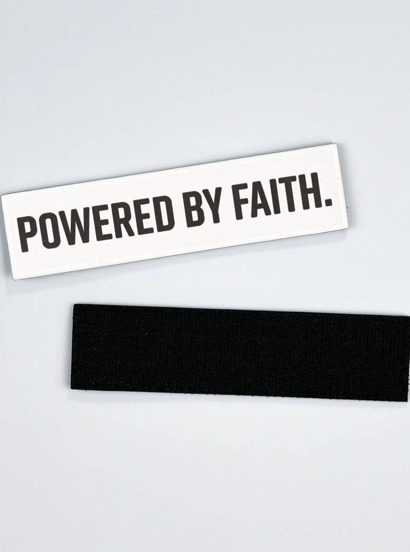 Powered By Faith Velcro Patch HolStrength