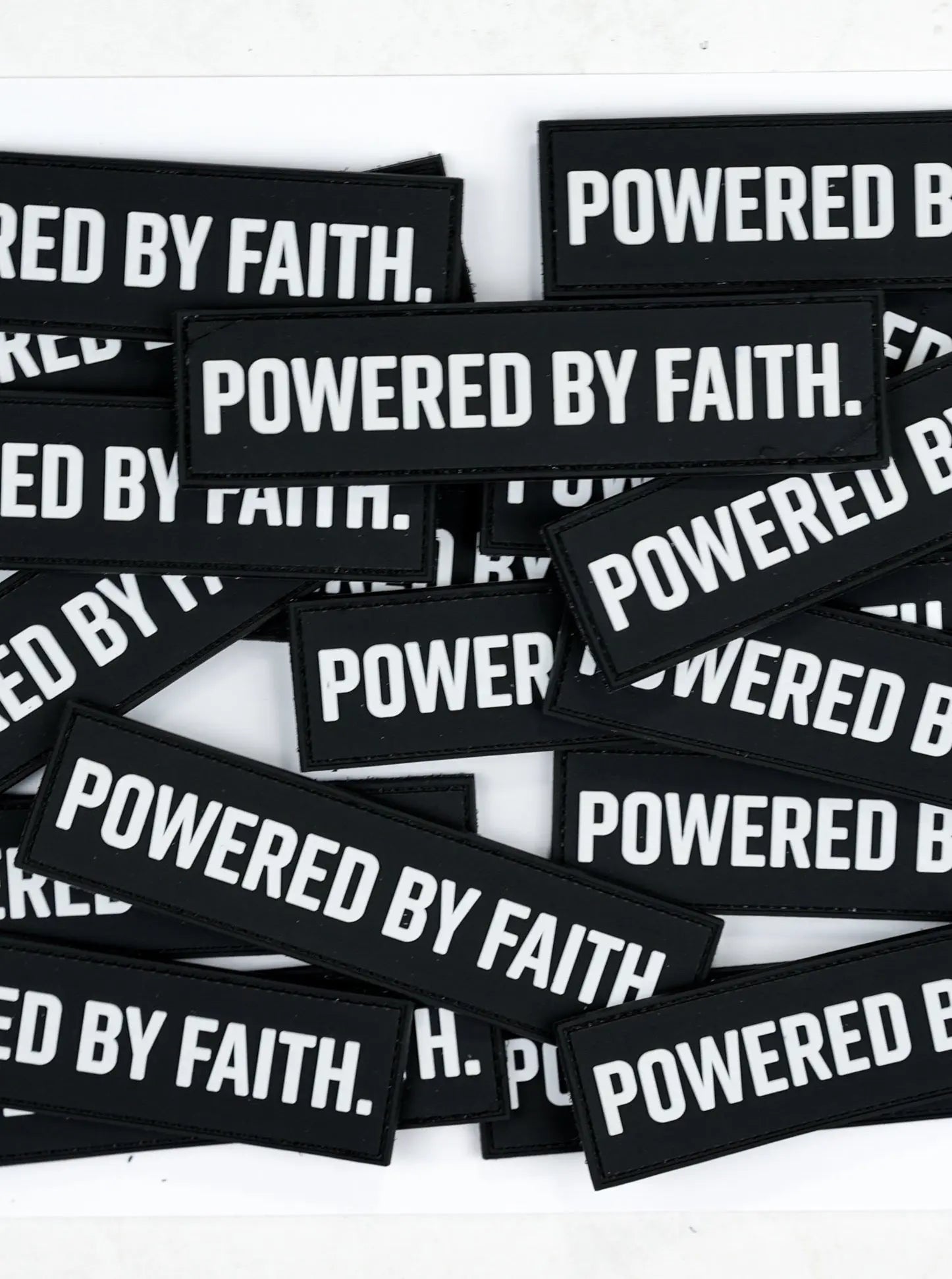 Powered By Faith Velcro Patch HolStrength