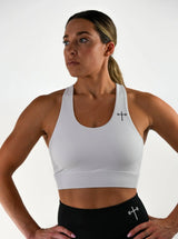 Premium Sports Bra - White HolStrength