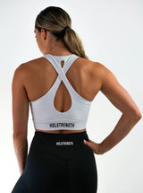 Premium Sports Bra - White HolStrength