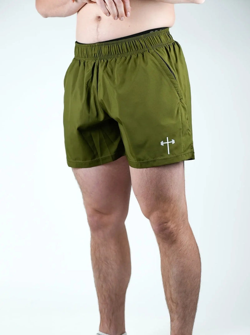 Running Shorts 5" - Army Green HolStrength