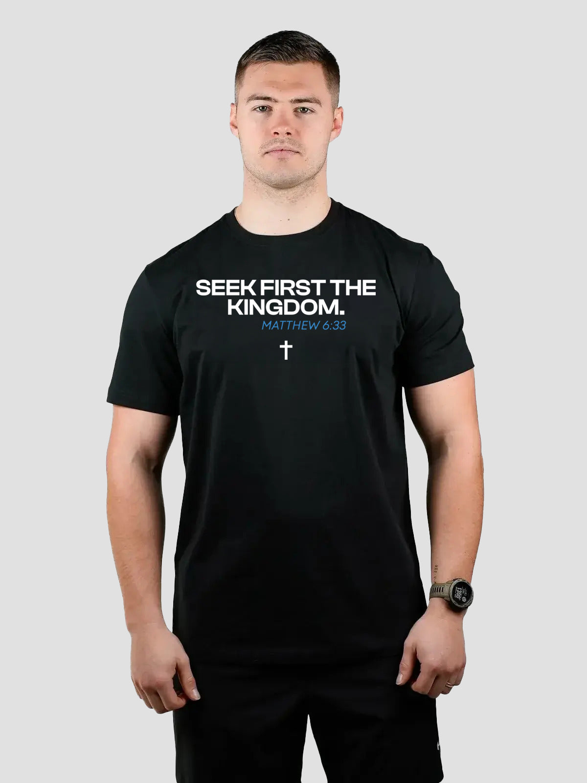 Seek First The Kingdom Performance Tee - HolStrength