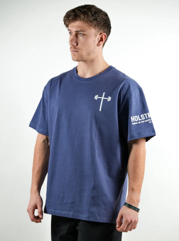 Servant Of God Oversized Tee - Indigo HolStrength