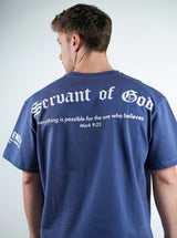 Servant Of God Oversized Tee - Indigo HolStrength