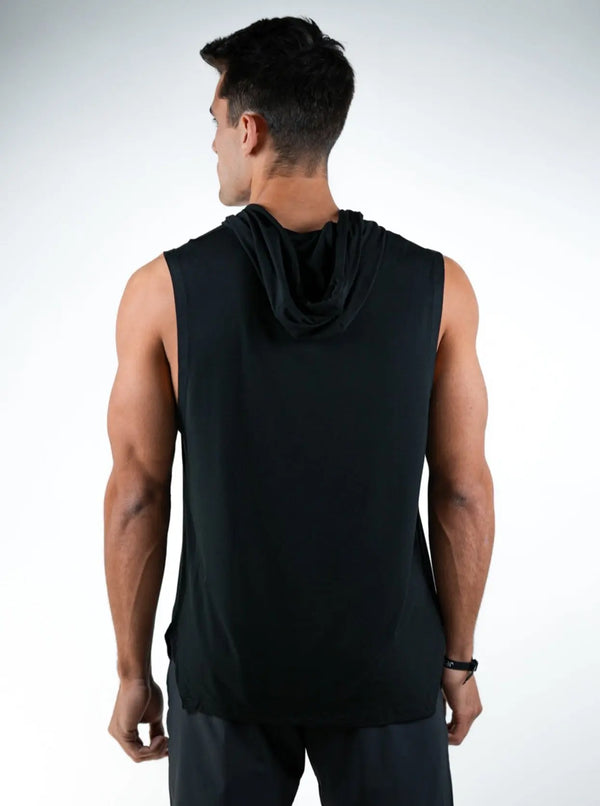 Sleeveless Hoodie - Black HolStrength