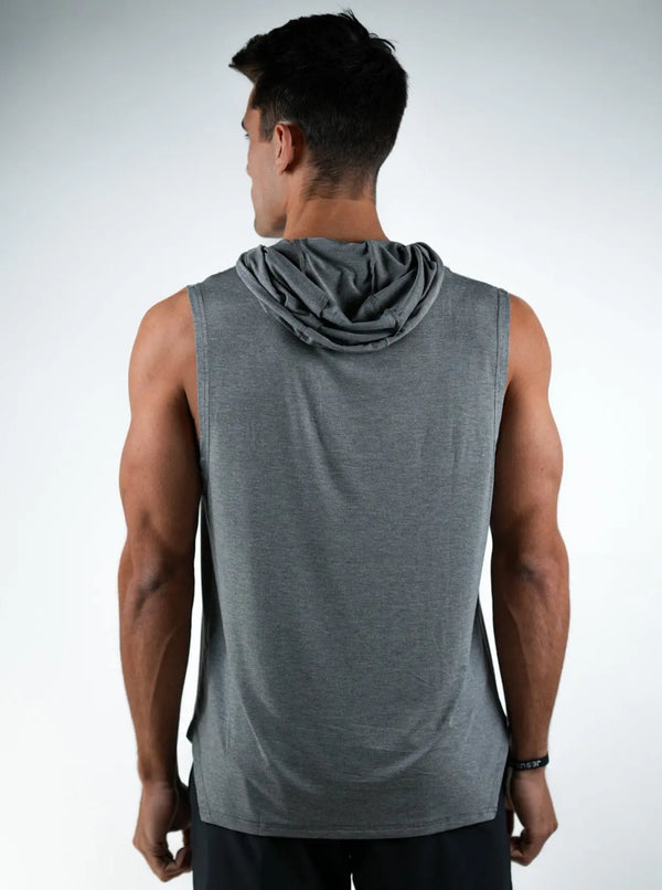 Sleeveless Hoodie - Heather Grey HolStrength