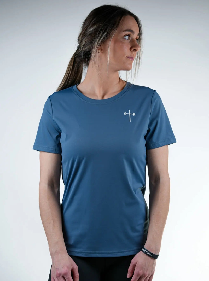 Women's Performance Tee - Blue HolStrength