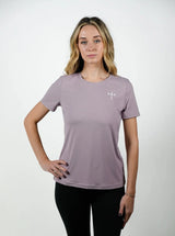 Women's Proverbs 31:25 Performance Tee - Light Purple HolStrength