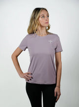 Women's Proverbs 31:25 Performance Tee - Light Purple HolStrength