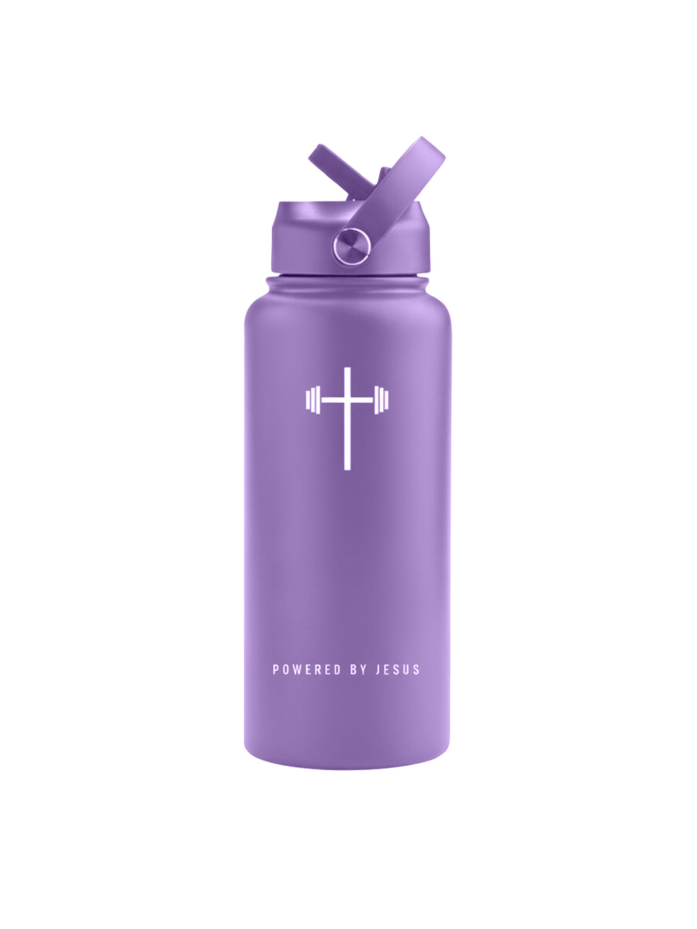 Powered By Jesus 32oz Insulated Water Bottle