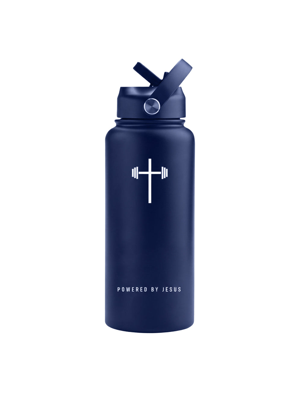Powered By Jesus 32oz Insulated Water Bottle